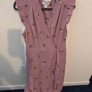 Pink floral dress only worn once